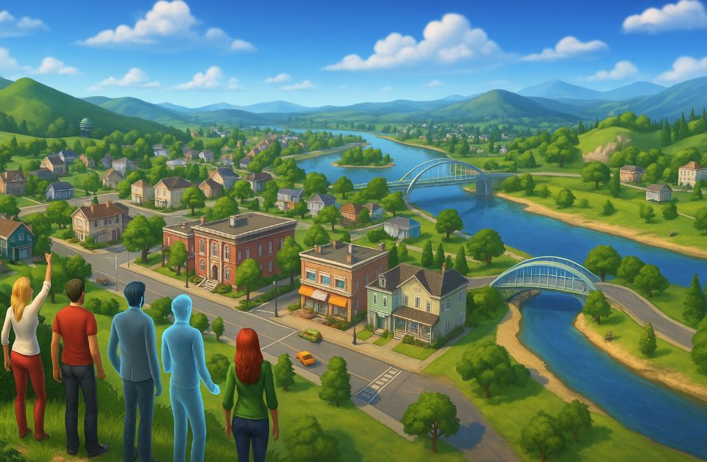 otwarty świat w The Sims